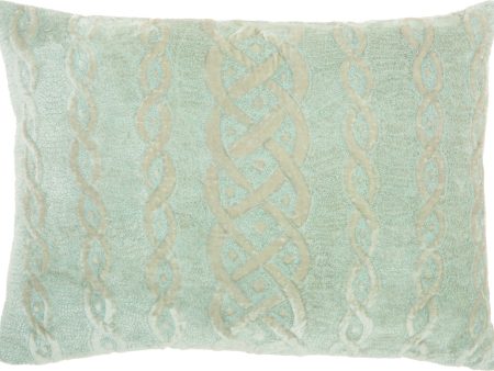 Nourison CG Velvet Interlock Aqua by Mina Victory on Sale