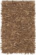 Safavieh Leather Shag LSG601 Light Gold Area Rug Online Hot Sale