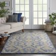 Azura AZM03 Navy Blue Area Rug by Nourison For Sale