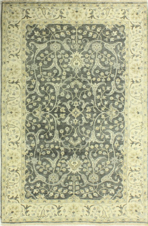 Bashian Heirloom H110-HR112 Grey Area Rug For Sale