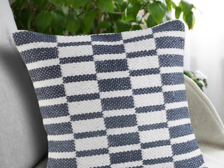 LR Resources Pillows 07403 NAVY WHITE Online now