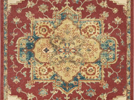 Traditional Vintage TRV01 Red Area Rug by Nourison For Cheap