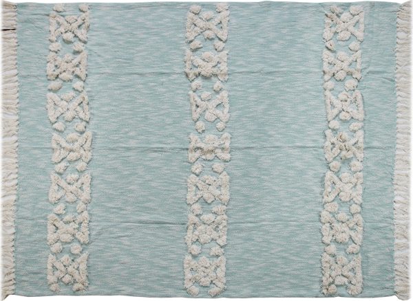 LR Resources Throws 80141 Sky Blue Throw Hot on Sale