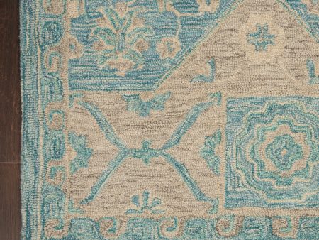 Azura AZM02 Ocean Area Rug by Nourison For Sale