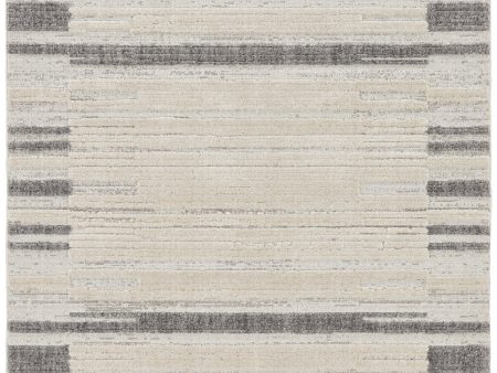 KAS Willow 1106 Ivory Grey Landscape Area Rug For Sale