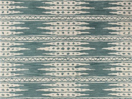 Bashian Chelsea S185-ST281 Teal Area Rug Hot on Sale