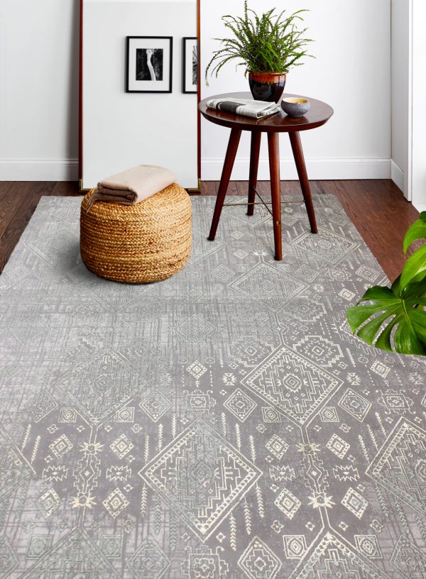 Bashian Amalfi A160-PRS101 Grey Area Rug Cheap