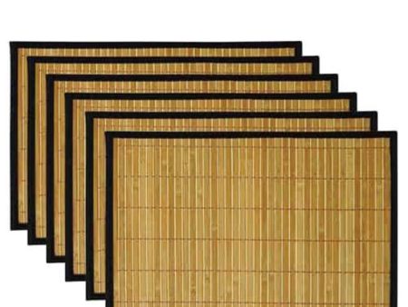 Bamboo Table Mat 6 PC Medium Discount