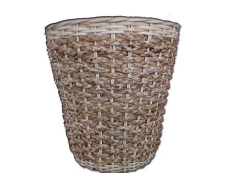 Woven Seagrass Waste Bin 10  Online