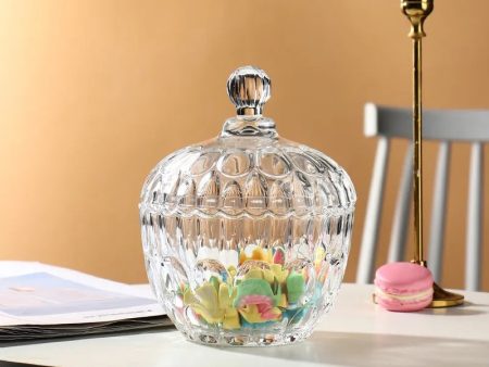 Crystal Glass Candy Jar 7  For Discount