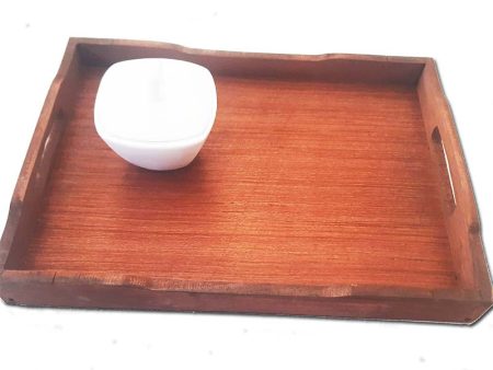 Wooden Serving Tray with Handle 13 x 10 inch Discount