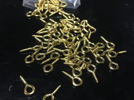 Jewelry Making Eye Pins Gold Hook Cheap