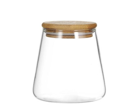 Glass Jar with Bamboo Lid 550 ml Online Hot Sale