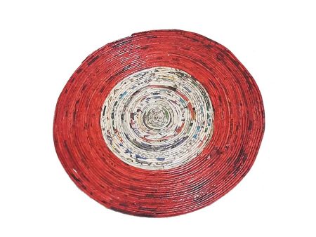 Recycled Paper Placemat Red Mix 8  Hot on Sale