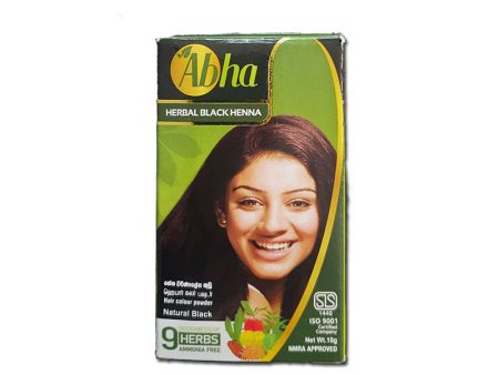 Abha Herbal Black Henna Hair Color Powder 10 g Online Hot Sale