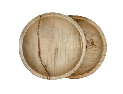 Arecanut Leaf Round Plate 20 cm For Cheap