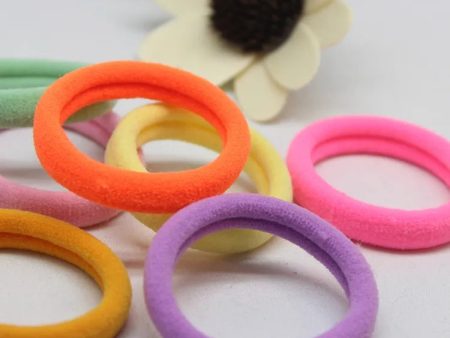 Hair Wool Bands Assorted Colour 4 PCS Sale