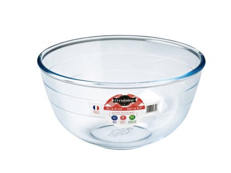 O cuisine Mixing Borosilicate Glass Bowl 3 L on Sale