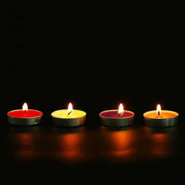 10 PCS Tealight Candle Red Hot on Sale