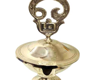 OM Pooja Oil Lamp Villakku Brass Online Sale