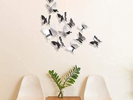 3D Mirrors Butterfly Wall Sticker Fashion