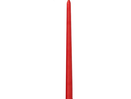 Red Taper Candle 10  Unscented Discount