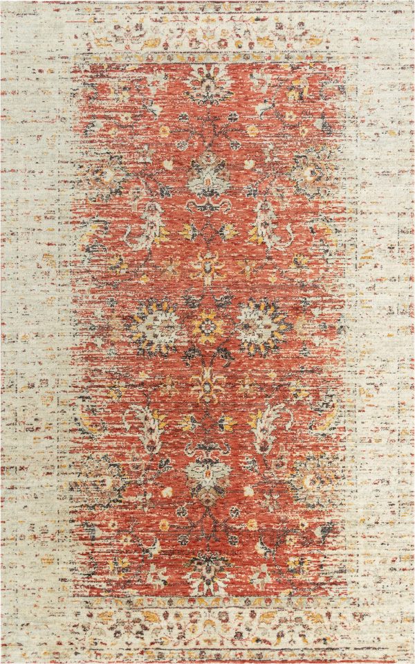 Rizzy Ovation OVA103 Red Beige Area Rug For Sale