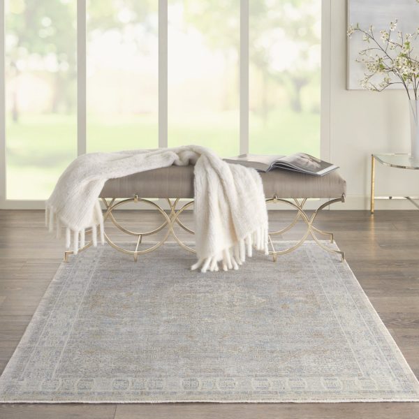 Starry Nights STN02 Cream Grey Area Rug by Nourison Supply