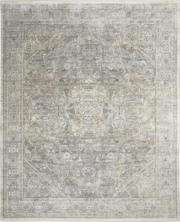 Starry Nights STN02 Cream Grey Area Rug by Nourison Supply