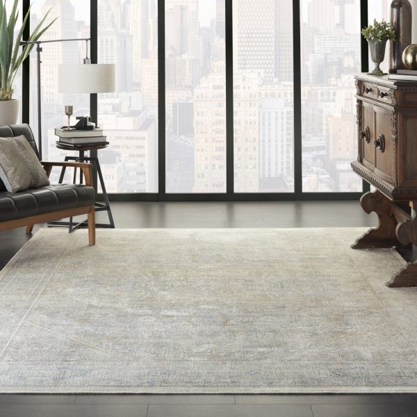 Starry Nights STN02 Cream Grey Area Rug by Nourison Supply